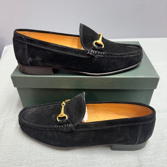 Shipton & Heneage Other - Shipton & Heneage Black Suede Horsebit Loafers Padova Made in Italy Mens 9 / 43